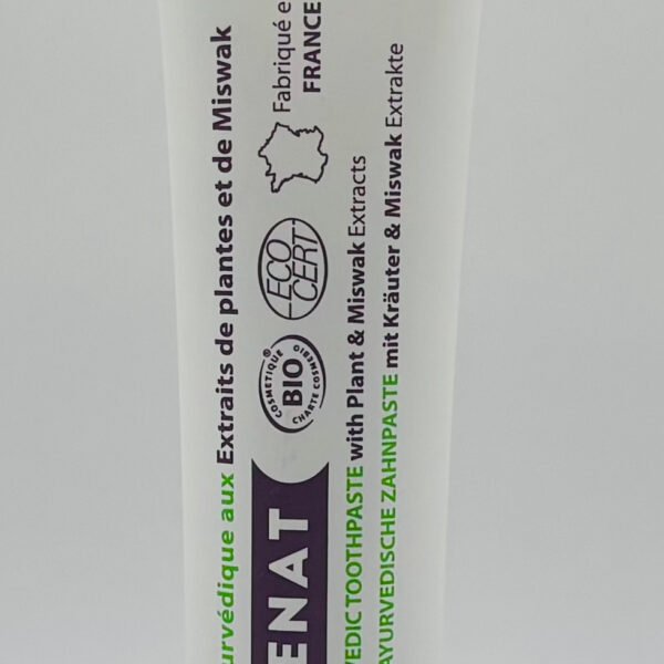 Dentifrice ayurvenat au miswak bio 75ml